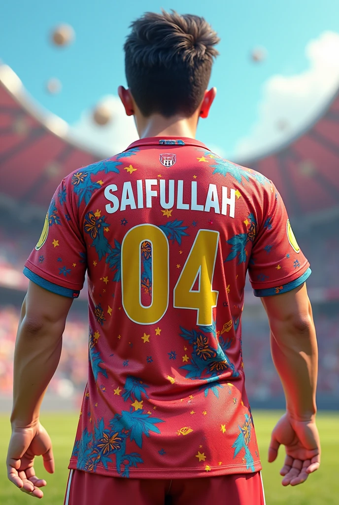 Create RCB jersey with name kaja in back side