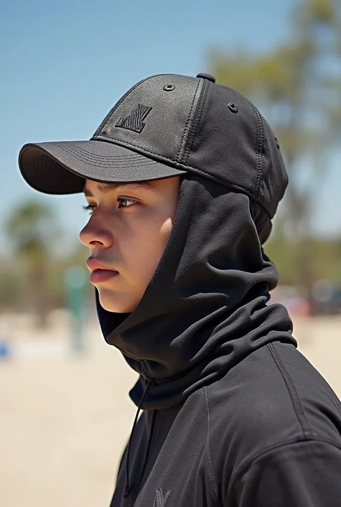 Change this boy background to a dune sunset, professional product photography