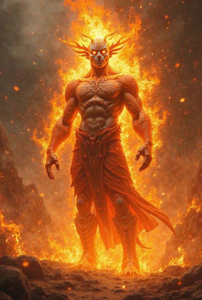 (photorealism:1.2), built up hades, dark fiery skin wearing a crown of fire, gateway of the greek underworld, fire tattoos on torso and arms, hard lighting, lava in background, firings balls of fires from the hands, battling pose, realistic, intricate details, warm colors, everything is on fire, souls floating