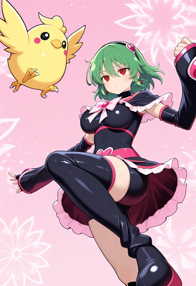 Koishi Komeiji　Ahegao　Squatting and spreading legs　Tongue out　Completely naked
