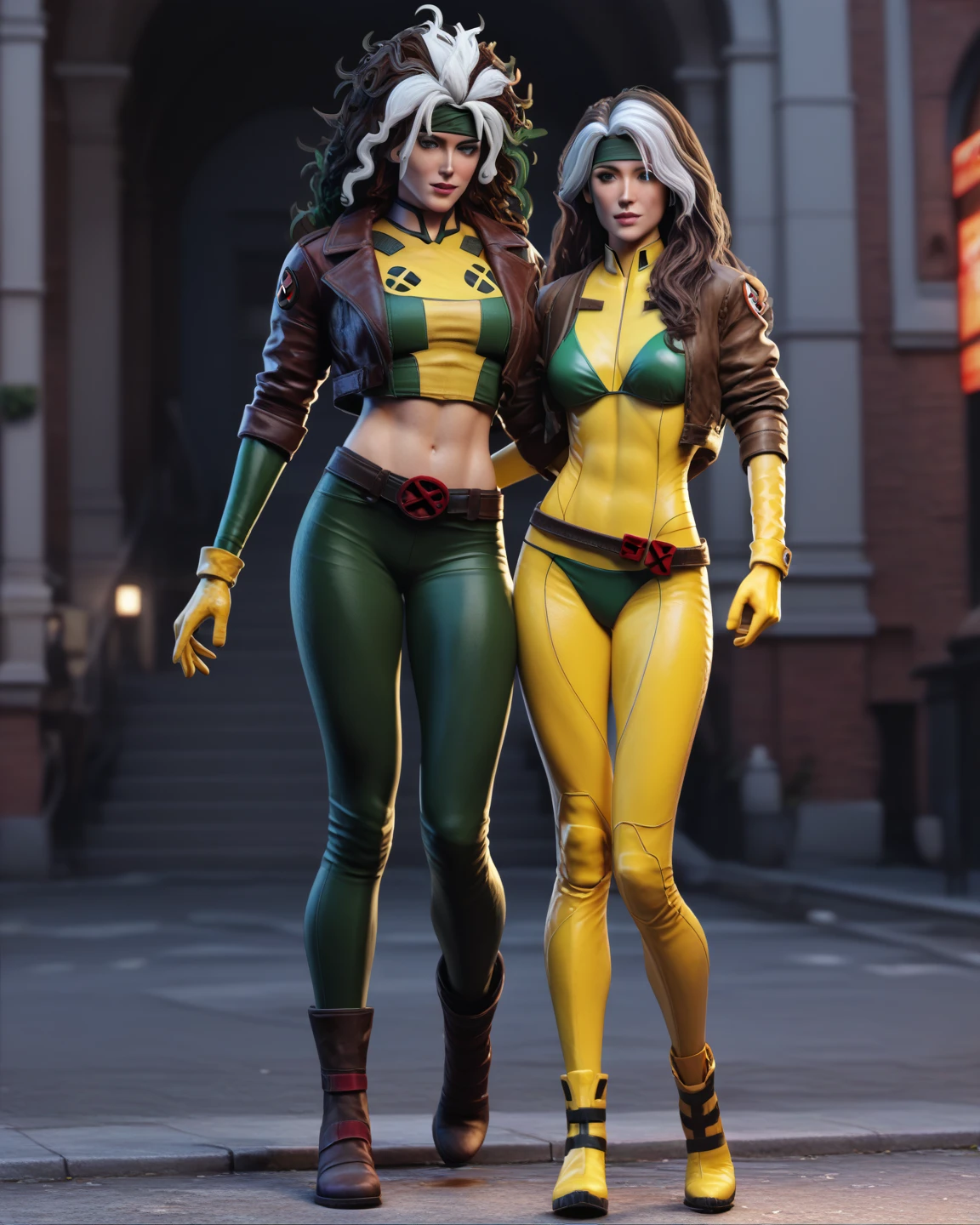 (((rogue x men)))8k,((de x men))(((ella posa de pie)))(((Amazing tits)))caliente, hermosa,((Hornie)),(((usa su ropa entallada color amarillo)))((tiene nalgotas)))8k, hiperrealista todo como un motor irreal trazado de rayos render ((estilo humano hiperealista)),(((Empty dark background))). hiperrealista todo como un motor irreal trazado de rayos render estilo humano realista ,(((Empty dark background)))., (((emptyback ground)))Suavemente iluminado, Intimo exquisito detalle, foco nítido, intrincadamente detallado, rewarded photography, small-catchlight, bajo contraste, alta nitidez, facial-symmetry, profundidad de campo, cinematic background, Renderizado del motor irreal, Imagen central, dream-like, Suavemente iluminado, intimo, imagen de cuerpo completo ,cuerpo completo,((tetona)),((piernas torneadas)) perfect ass ecchi, hdri