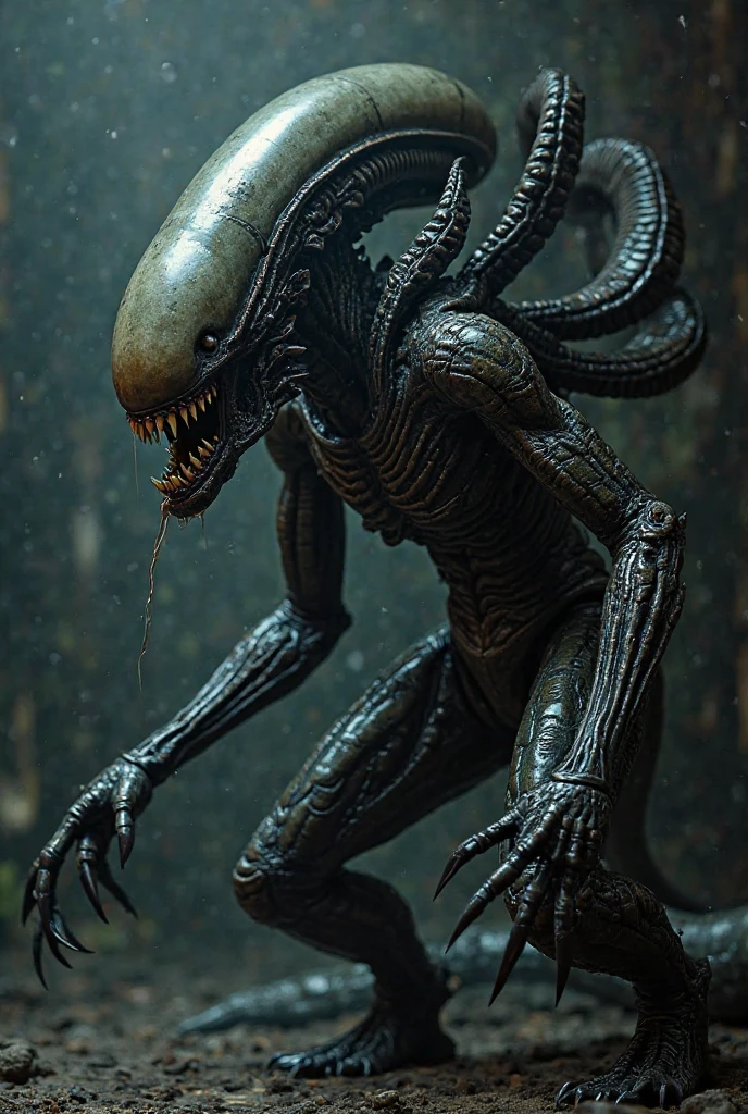 full body length,graphite goblin,native africa xenomorph,once pretty face,eyebrow up,full body shot,ominous landscape,niobium gray atmosphere,photo,photorealism,Masterpiece,hyper natural skin textures, hyper realism,hyper detailed,High contrast,Realism,Ultra Detailed,irina yermolova,close full body shot,32K resolution,Nikon Z9, ,demonic fog, smoke, audience, mist, featuring ultra-realistic and hyper-realistic elements, Marta Bevacqua, Ellen Jewett, Kawacy, Katsuya Terada, Carne Griffiths,concert lighting, bokeh, luminal space that feels both bright and surreal. Includes liquid fluid elements for added depth and movement. Rendered in an unreal engine and post-processed to achieve . Evokes a sense of dreamy, ethereal and mystical mood,horror pixar movie still,thriller disney movie ,pixar render, animated ,suicide