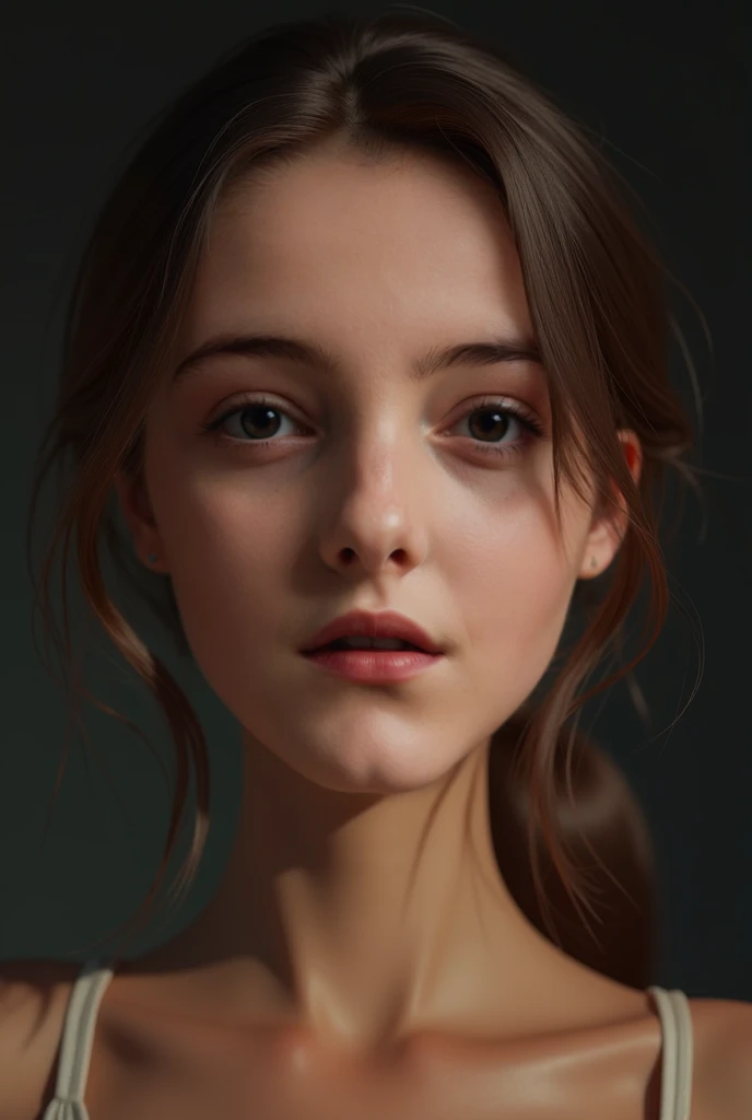 ssdarts a girl, (((front face view))) dark atmospheric, hyper-realistic, hyper-detailed, best quality masterpiece, photorealistic, detailed, sharp focus, 8k, HDR, shallow depth of field, wide light, high contrast, backlighting, bloom, chromatic aberration, sharp focus, Artgerm, Greg Rutkowski, 35mm