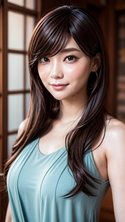 (Highest quality, Tabletop: 1.1), (Realistic: 1.3),Inside a skyscraper hotel bedroom、,A woman in her 20s、Lying sideways on the bed,Wear white underwear、Medium chest、Well-proportioned body、Beautiful Face、自然なsmile,Highly detailed face, Fine grain,Red eyes, (Light brown hair, Bob Hair ,cute,smile,,,shy,blush,Leaning forward,Suggestive,