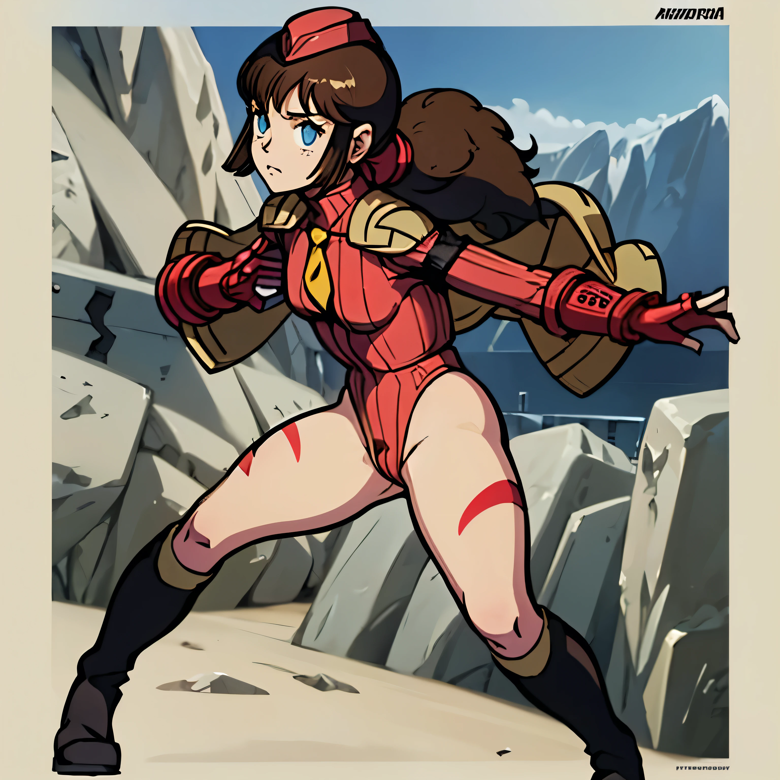 ultra-detailed, Explicit, Beautiful body, Beautiful Nose, Beautiful character design, perfect eyes, perfect face, ultra highres, 4K, beautiful legs, perfect legs, Nice hands, Perfect hand, Masterpiece, Best Quality, Highly detailed, illustration, absurdres, perfect anatomy, street fighter, doll suit, shadaloo doll, dollsuit, expressionless, blank eyes, looking at viewer, red gloves, emotionless, black latex, corruption, mind control, female combatant, full body, hypnotized, unhappy trance, full body suit, both arms at side, obey, perfect female body, extremely glossy latex, hypnosis, hypnoLora, empty eyes, Mind control device, poses, Slave, yellow necktie, latex, Fighting Stance, military, thigh boots, black pantyhose, dark persona, (((pixel-perfect, detail-perfect))), solo, 1girl, hair ornament, submissive pose, seductive pose, small breast, birinnada, blue eyes, brown hair, low ponytail, long hair, anime style