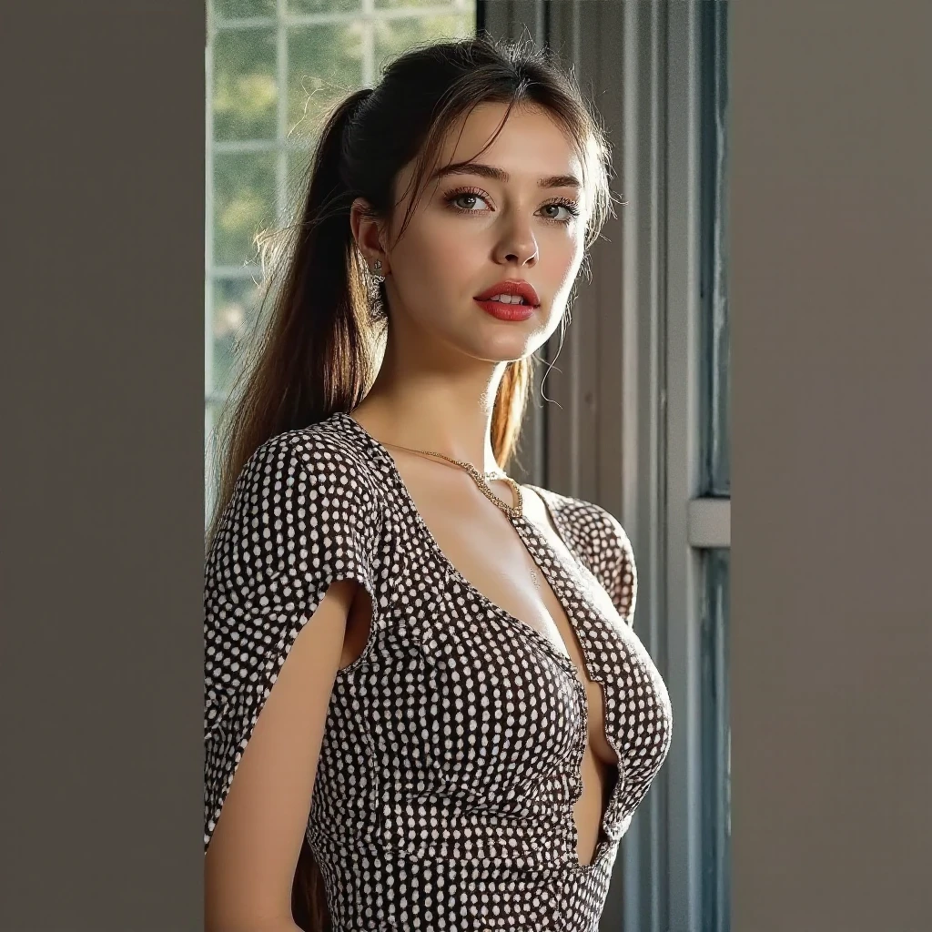 femme araffée dans une robe à imprimé tigre fumant une cigarette, Portrait de Sophie Mudd, 18 ans, fille sexy, Violette Myers, cheveux bruns et corps parfait, Anna Nikonova alias Newmilky, fille attirante, Angelina Stroganova, portrait demi rose, demi rose, avec un bel exotique, , Female model from 2 to 4 year