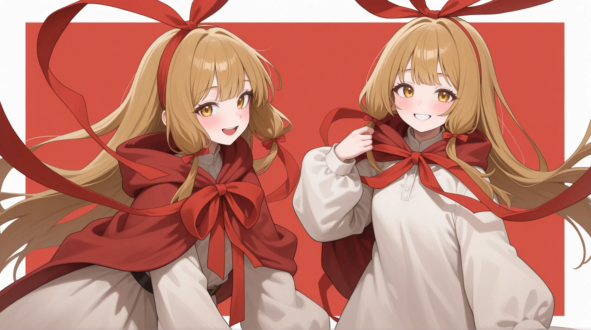 womanhood, cloth, long ribbon, Smiling, 