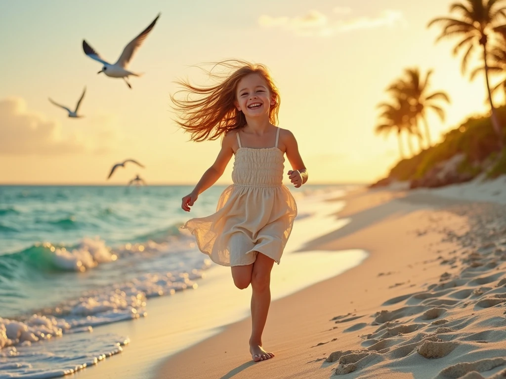 Red nail polish feet young girl kid