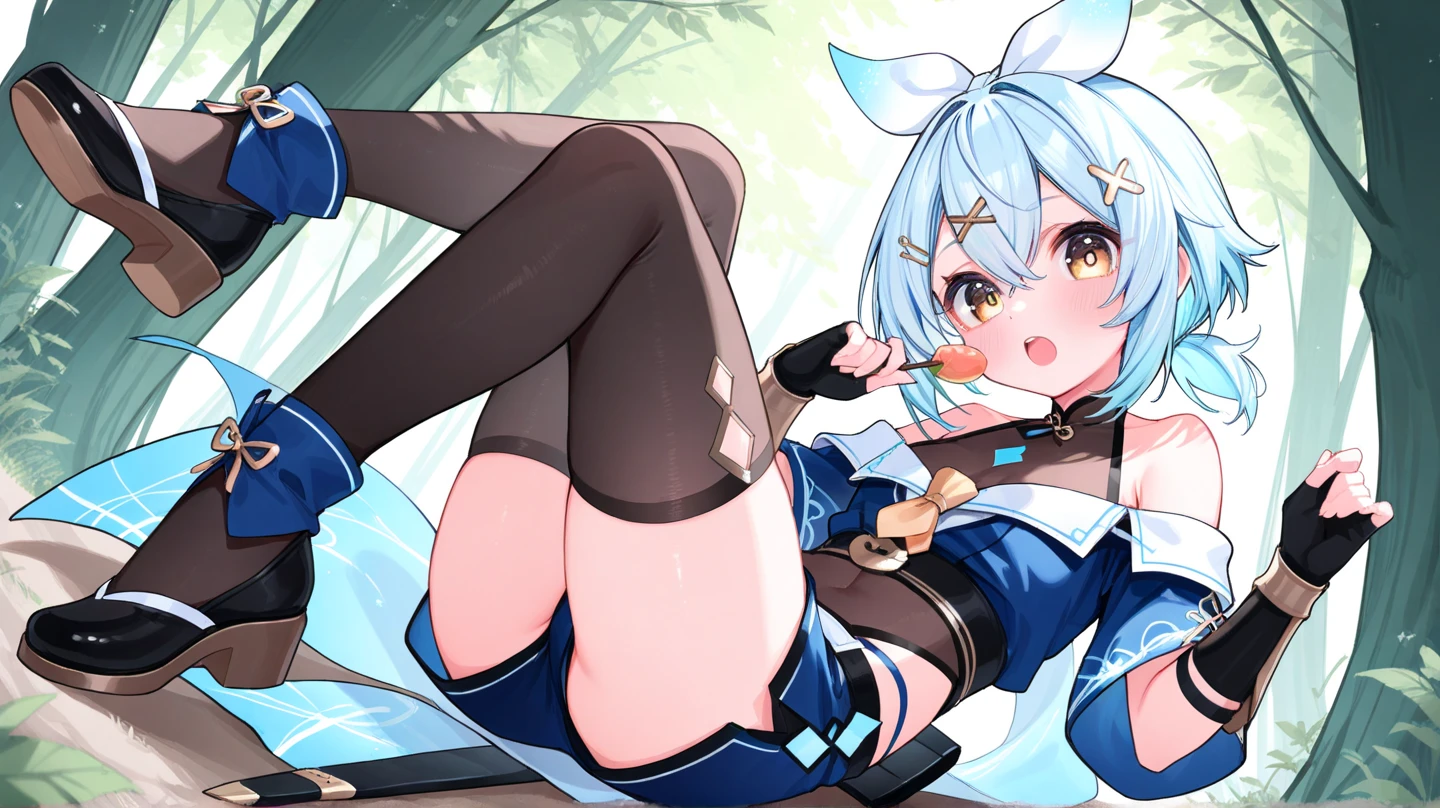 from_beh_d,butt,(nipple_slip:1.3),(white_swimsuit),soft_breasts,(((1_girl))),masterpiece, highest_quality,ultra-detailed,high_resolution,extremely_detailed_CG,super_fe_illustration,anime,detailed,detailed_beautiful_skirt,beautiful_face,detailed_eyes,looking_at_viewer,(eye_highlights:1.5),black_hair,(hair_band:1.5),(hair_bow:1.5),no_nose,(droopy_eyes:1.8),(puppet:1.8),(round_eyes:1.5),(baby_face),medium_breast,(((shy_smile))),(river:1.5),, eyes_closed, tears_in_the_eyes,_mouth_open,_saliva_left_behind, wet_skirt_hem, sticky_panties, bulging_vibrator_cord, vibrator_with_garters, I can see the pussy, I can see the opening of the vagina, I can see the vagina, I can see the vulva
