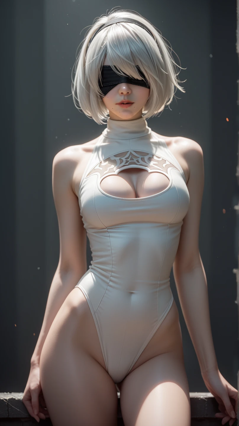 reflected light、Platinum blonde hair with dazzling highlights、Shiny Hair、Super long, Silky straight hair、Beautiful shiny bangs、bright, clear, charm, large blue 目、so beautiful, A cute and adorable girl、((Baby Face))st、Beautiful detailed 目、 Beautiful and sophisticated nose,((whole body:1.5)),Eye-enhancing makeup、Royal Style、Comic book style、、Scattered beneath the surface of the water、Glamorous details、Nature background、Big beautiful breasts、Beautiful breast bag、((Cinematic))、Dramatic lighting、1 girl、((Bob Hair:1.3))、超Genuineな8K CG、絵に描いたようなperfectionな顔、perfection、clean、masterpiece、Professional artwork、 Famous works of art、perfectionな顔、Beautiful Face、Beautiful female body、Slender body line、Tight waist:1.2))、alone、(Immersive atmosphere、Claire Obscure:1.5、bright light:1.2、bright lighting)、(blush:0.5)、Captivating look、(Highly detailed eyes and face、Professional photography techniques)、Thin thighs、Small beautiful butt、Beautifully detailed backgrounds、Written boundary depth、Genuine:1.3、whole body、(Zhou Haoguang:1.3)、(Cinematic composition:1.3)、(puffy eyes:1.2)、(Slim legs)、(((((Underbust)))))、Under the chest、Oily skin、thin、Light blue hair、((bright灰色の髪))、(((Two-tone hair)))、Baby Face美少女、Slenderte Woman、 8K Ultra HD、Delicate texture, Long Hair、Leather Suit、erotic、Ocean