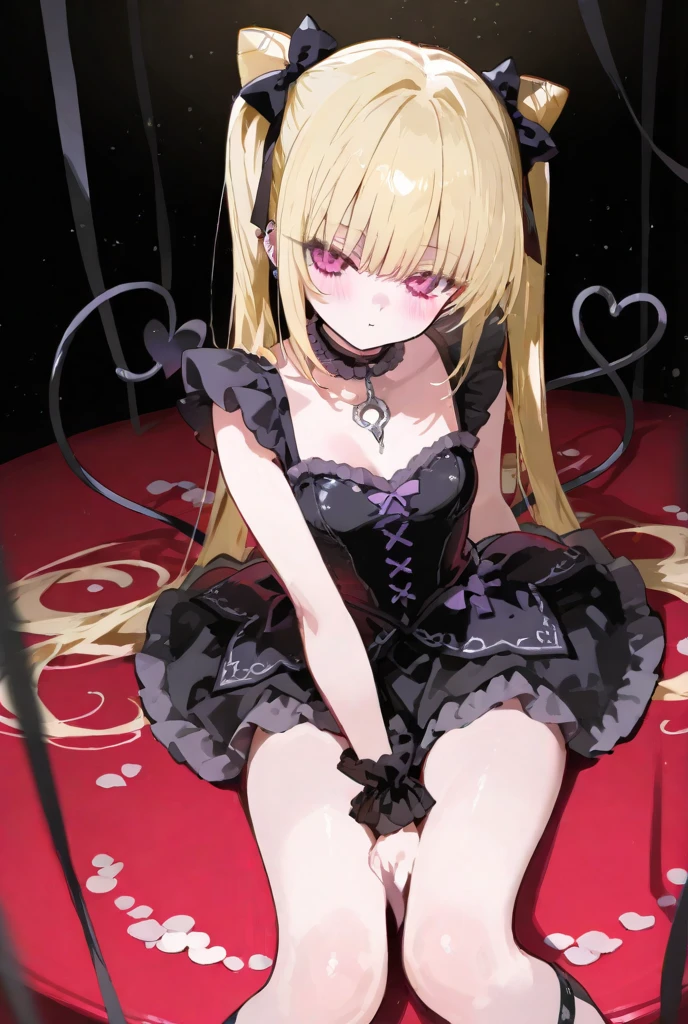 Ultra-high definition image quality、beautiful girl、high school girl、One Man、18-year-old、Twin tails、 Body Type、Striped knee socks、Devilish smile、Gothic Lolita Fashion、blonde、Big ribbon、Gothic Lolita Room、a large number of stuffed animals、Highest quality, Small Ass、Small breasts 、Slim figure、Thighs、Squat with your legs apart、gothic lolita panties、Sweaty buttocks、Sweaty buttocks、Reaching orgasm、Sweaty crotch、She turned her jacket inside out、Gothic Lolita exposed the good stuff。、Gothic Lolita is amazing、Angle from directly below、Obscene hip swing