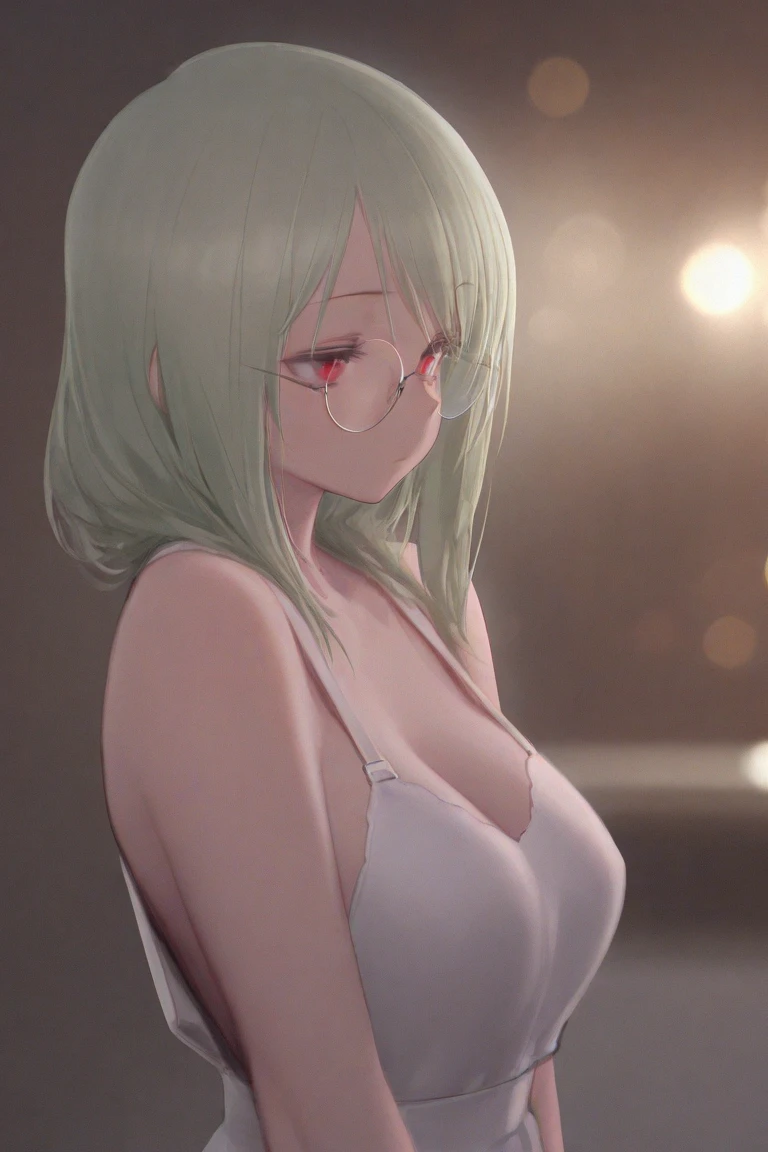 (best quality:1.0), young 1girl, stunningly attractive, perfect feminine face, (cute:1.2), silver short wavy hair, (aroused:1.0), playful, (white t-shirts), detailed background, black eyes, highres, dynamic angle, (cinematic lighting:1.2), (by Range Murata:1.0), (by Taka Tony:1.0), by Jeremy Lipking, cowboy shot, glasses 

nilsunna <lora:sunnaLORA_sunnaFinal:0.75>