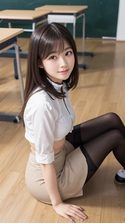((best quality)), 8k, Indonesian girl, Indonesian women, 35yo, (extremely realistic)), ((masterpiece)), (detailed), close up, perfect face, ((top-quality, 8K, tmasterpiece: 1.3)), gigantic breasts beautiful, 1 nurse, bigger: 1.3, Slim abs: 1.1, dark brown hair, (wearing Indonesian hijab, wearing Indonesian school ijab indonesian, wearing stocking, wearing high black boots, Indonesian, spread their legs, wearing long shirt, wearing long pants, sit down in the bike, wearing pink LED headset, smilling face, smile face, happy facial expressions, happy face, wearing an Indonesian high school uniform, wearing a red uniform, wearing a long light blue skirt, perfect eyes, blink the eyes
