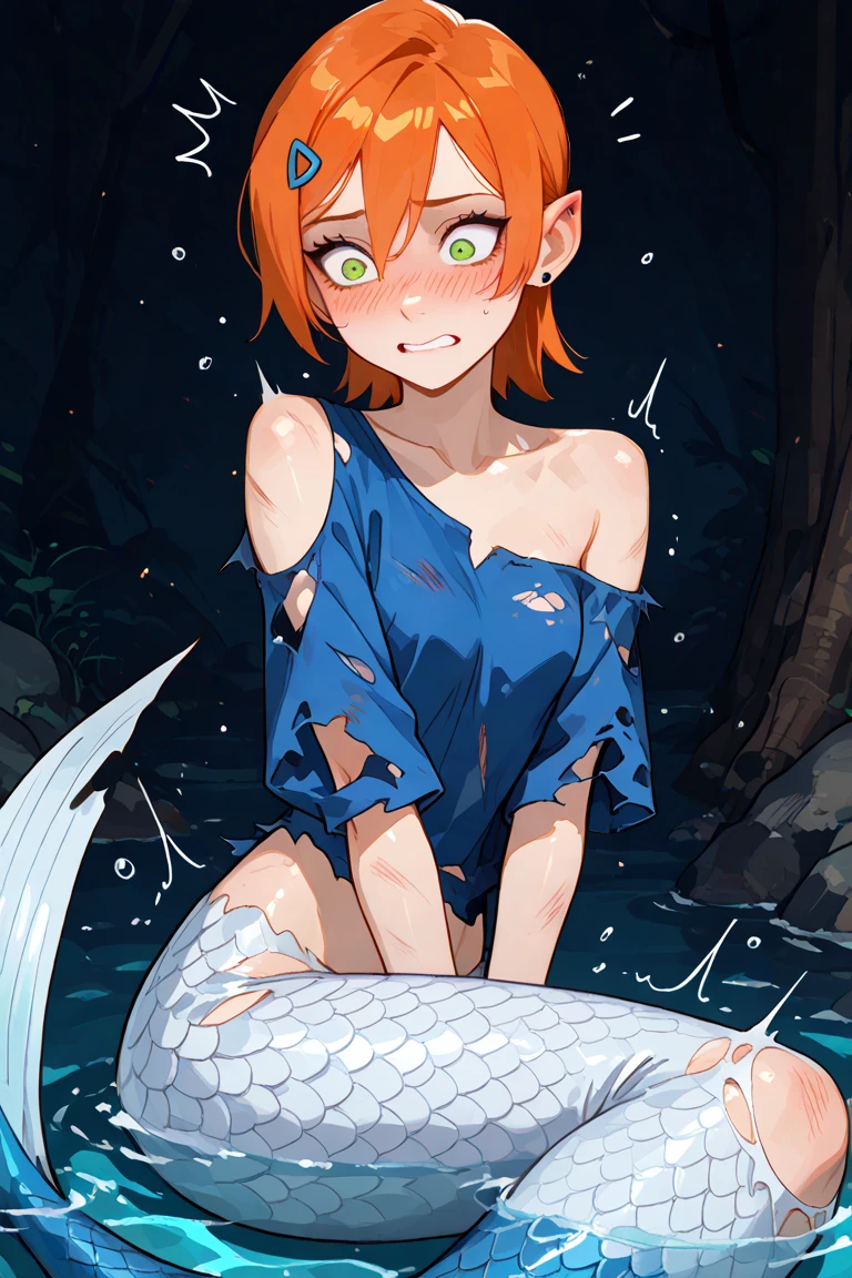 (((((In the stomach))))), (((Male Mermaid)))、、naked、Sweat、Struggling、Bright colors、Ultra HD、Masterpiece