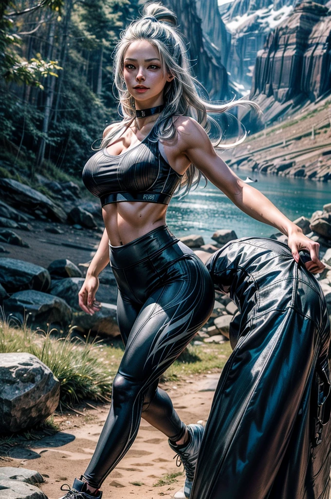 melhor qualidade,Obra de arte,ultra high resolution,(Realisticidade:1.4),foto original,cinematic lighting, elf girl, long platinum hair, light dark garden, Sozinho, Metalhead style girl at night under the moonlight, wearing ripped black pants, Roupas pretas, ajuste Corpo quente, estilo heavy metal, fotografia. realista, detailed, rosto detalhado, 4k.