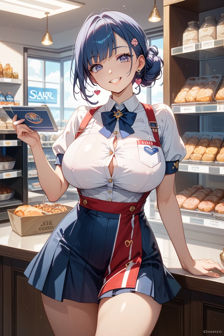 Rem from Re:Zero、2 Rems、light blue hair、short hair、table top、High resolution、two girls、big and full breasts、naughty body、See-through、throw、、whole body、Are standing、Look up at me、confused face、blush、black pantyhose、female shape'Private parts are clearly visible、I can see your nipples、white shirt、navy check skirt、micro mini skirt、very short skirt、Department store、shop、Many people々々々、in the crowd、bare chest、show your chest、from below、Low - Angle、while holding the tray、place the chest on the tray、Upper grade、A lot of milk comes out from the nipples、Breast milk gushes from the nipple、Cat ear、blazer jacket uniform、high 、white shirt、Blue Gingham Check Skirt、With cup 、Breast milk drips from the nipples、Breasts wet with breast milk、female shape'Private parts are clearly visible、view from a distance
