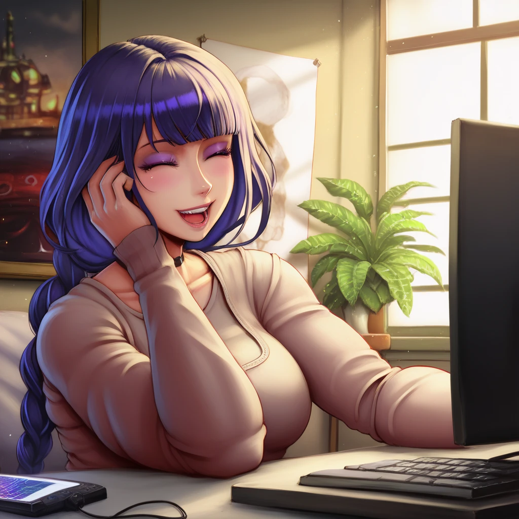 score_9, score_8_up, score_7_up, source_anime, 1 woman, , blank emotions, modern business clothing, button gap, ((sharp picture)) chubby, belly overhang, skindentation , lize1st, hair ornament, pretty girl, (calm emotions:1.1), office, sunset, volumetricand specular lighting, (()) ((art by norman rockwell)) deepgrab, deep skin
breast grab
((Safe for work)) ((dynamic angle)) ((very long multicolored hair)) ((realistic anime))