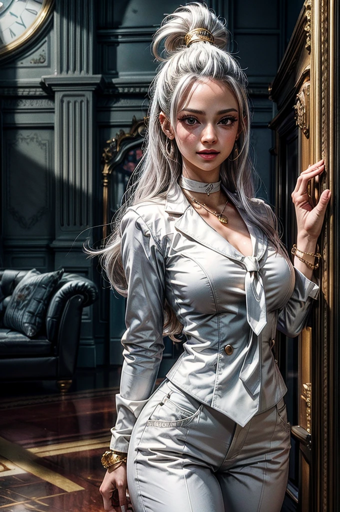 (Girl sitting on a train seat)、Top quality work、Actual work、Ultra Premium Graphics、8K HD CG Works、High Quality Graphics、High resolution CG work、10x pixels、Extremely fine detail:1.1、Advanced technical details:1.1 Photorealistic、Natural light:1.5。Light effects(Virtual Light Effects:1.8)、長いSilver Hair、Silver Hair、Transparent Hair、Hair with attention to detail(Premium Hair Detail:1.1)Clear Eyes、Beautiful double eyelids、Sharp eye make up、Delicate eyelash makeup、Thin eyebrows、Highly detailed eyes、High nose、Nice red lips、Rose Cheeks、Subtle makeup face、Cute face、Perfectly Proportioned Face、(Advanced Face Detail:1.1)、girl、Like a fairy in a painting、slim and sexy legs、A beautiful face is beautiful and delicate、Like a finely carved piece of jade、It shows patience and wisdom。The nose is straight,Cherry Lip Color、Her face is clear,Her skin is as white as jade,Gives a healthy glow,Her makeup is light and subtle,Not too decorative,A light-toned foundation enhances the clarity of your skin.,eye make up:Eyeshadow and eyeliner,Make her eyes bright and cheerful、Adds a touch of glamour and sophistication,((High school girl))、((White blazer、Chest Emblem))、(White blouse)、(Red tie)、(Navy blue checked skirt)、(I can see her white panties)、Her hair is casually tied back,Fixed with hosta,A few strands of hair are swaying gently in the wind,Add a little softness、It charmed everyone.、Elegance、Mystery、Powerful、（Shot from below)、(Hold up the skirt),（Lift-up skirt)、((Eyes closed)),((White panties are visible))、