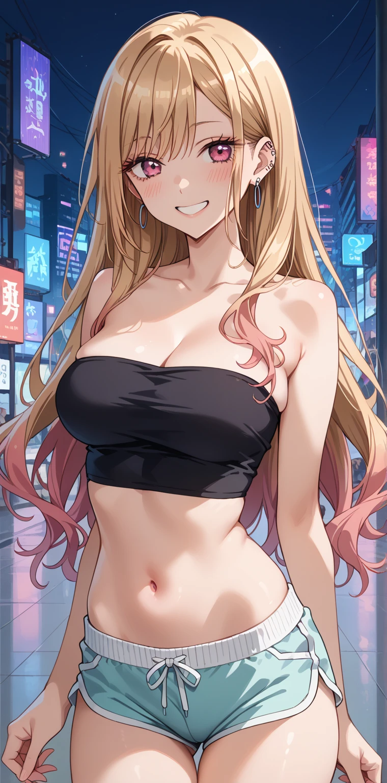 {{{perfect anatomy}}},{{{{{masterpiece}}}}}, extremely detailed CG unity 8k wallpaper,{{{detailed}}},{{{ best quality}}},{{{ high resolution}}},{{{five fingers}}}, 1girl, solo,{{{{{upper body}}},{{{full face blush}}},{{{{{cowboy shot}}}}},{{{{{feet out of frame}}}}}, , {{{nude}}},{{{no bra}}},{{{{{short denims pants, hot pants}}}}},,{{{star pasties}}},,bare neck,bare collarbone,{{{latex knee boots}}}, {{{{show off shoulder}}}}},sleeveless,{{{bare arms}}} ,cleavage,,{{{{{sideboob}}}}},,{{{underboob}}},{{{{{bare navel}}}}},{{{bare legs}}},{{{arms behind back}}},mansion, indoor, nsfw, huge breasts,