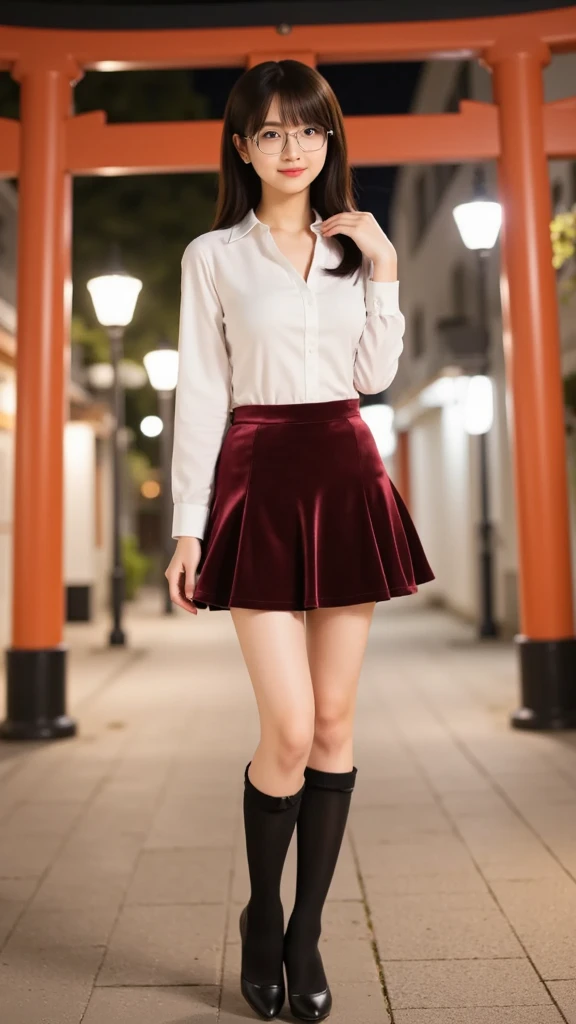 white bra is visible。