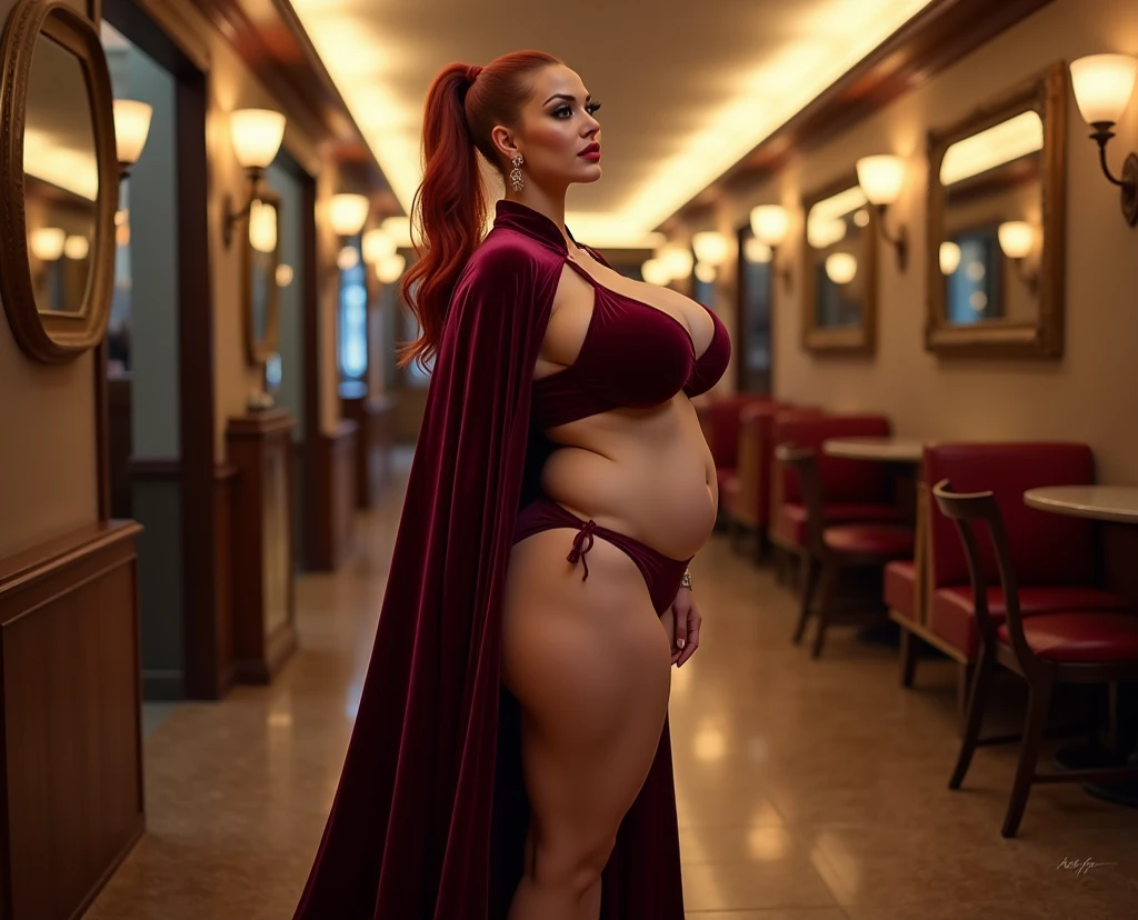 araffe woman in a red dress posing for a picture, jessica rabbit, angela white, thicc, curvy hourglass figure, giant stunning goddess shot, hyperrealistic full figure, voluptuous body, red haired goddess, amouranth, sexy red dress, curvaceous. detailed, succubus in tight short dress, voluptuous figure