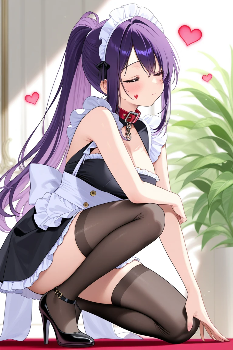 (best aesthetic,best quality,ultra high res,insanely detailed,exquisite,absolutely resolution,explicit),BREAK,(((perfect anatomy,perfect proportion,artstation female body))),BREAK,(detailed beautiful jewely catchlight gradient slant eyes),ligne claire,gleaming skin,BREAK,nsfw,horny presenting,fall into pleasure,wistful look,orgasm,BREAK,(beautiful cute erotic toddler gal,loli),prostitute,BREAK,small baby face,childish and super cute,((((blush)))),BREAK,Bishojo,ultra cute,Kawaii,BREAK,low body size,short stature,slender,BREAK,(((((jirai kei))))),BREAK,(black and purple ((streaked hair))),(((((double bun long twintails hair))))),BREAK,((shiny glossy metaric beautiful hair,gradient hair)),BREAK,((medium breasts)),((puffy nipples,erectile nipples,long nipples,huge areolas,bare breasts)),BREAK,(((((jirai yamikawa fashion))))),(jirai yamikawa fashion with black and pink:1.2),(frilled polka dot thigh high knee socks:1.4),zettai ryouiki,high heels,No panties,BREAK,love hotel,(on the bed,arms bhind back:1.4),evening,(sweet pussy,show off pussy:1.3),(dripping love juice:1.3)