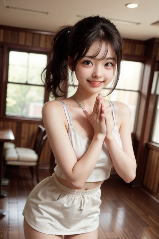 Soft tone photos, (((whole body)))、One Girl,japanese model girl,Side-by-side bangs,(Dark tanned skin:1.1),pretty girl,Flat Chest, break (Cute and pop professional photos:1.3), (The nostalgic Lolita-style T-back is cute...:1.3), (in pretty girly colorful room, stuffed toy, balloon:1.3), break fun feeling,Cute feeling, (Dynamic pose:1.3),Dynamic Angle, (Talk to the next person:1.3), (Happy expression, Shining Eyes, smile:1.1), break (Absurd:1.3),8k,(Detailed Photos:1.5),(Detailed face and skin:1.3),(Ultra-high resolution:1.5),(Realistic:1.5),Symmetric, Clear Eyes,Well-groomed face,(Ray Tracing:1.3)
(Dynamic pose:1.3),Dynamic Angle,
(Talk to the next person:1.3),
(Happy expression, Shining Eyes, smile:1.1),
break,smile
(Absurd:1.3),8k,(Detailed Photos:1.5),(Detailed face and skin:1.3),(Ultra-high resolution:1.5),(Realistic:1.5),Symmetric, Clear Eyes,Well-groomed face,(Ray Tracing:1.3)