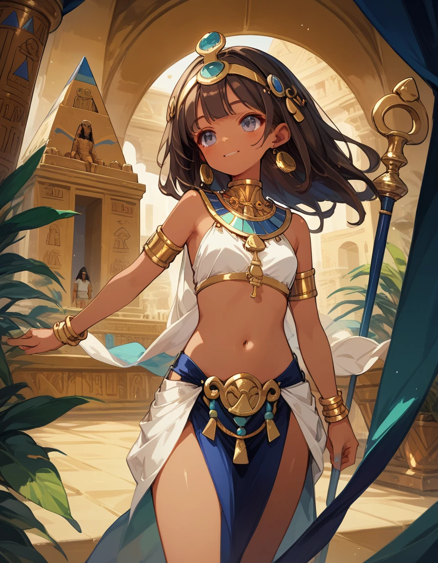 All intricate details: "(MahabharataPunkAI, ((see through, short clearswimsuit)), tan skin, beautiful, Egypt style, egypt girl, cute, 1 girl view, random angle shot)"