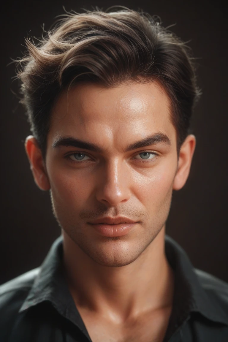 A beautiful man Asmonei focus on the face