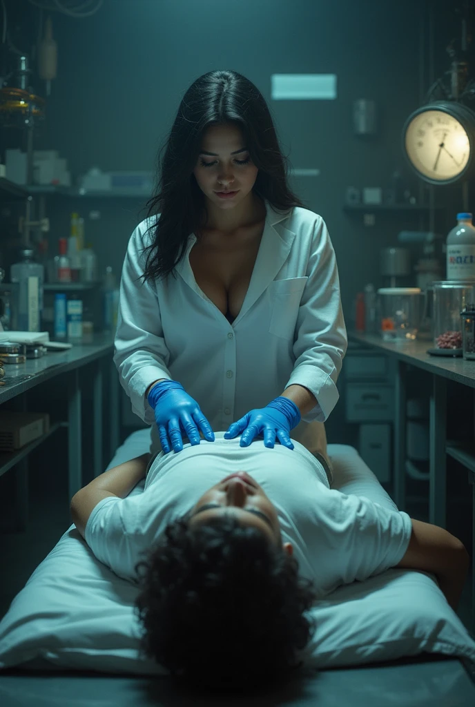 Woman tied up at a doctor&#39;s 