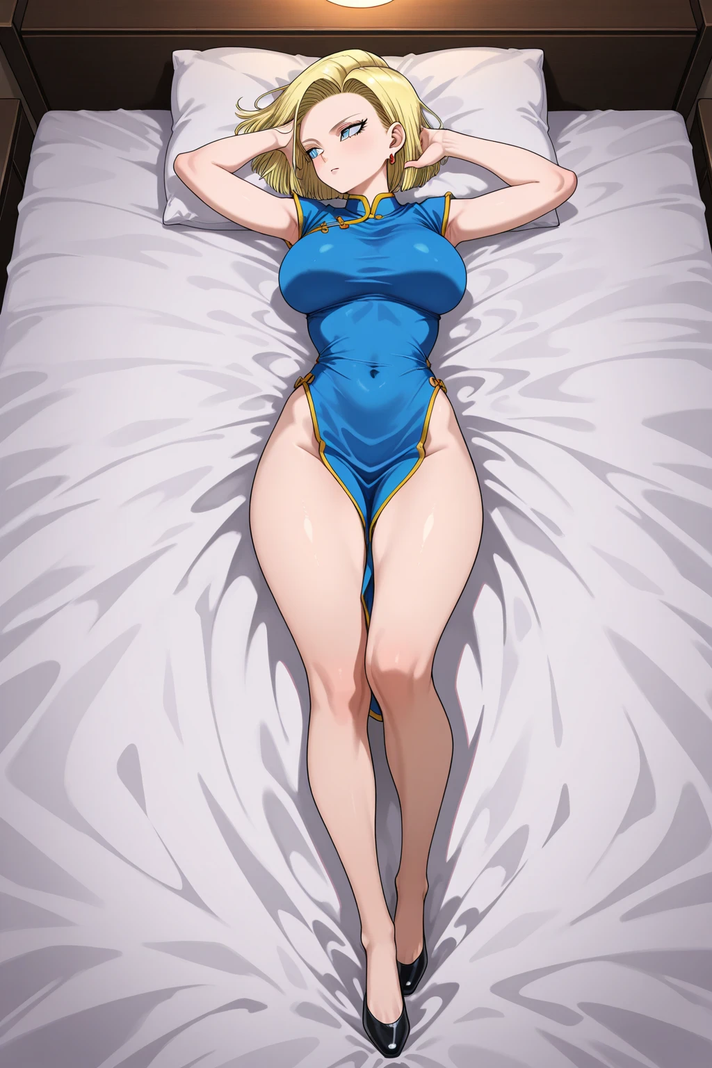 1girl, artoria pendragon \(swimsuit ruler\) \(fate\), fate \(series\),lying on a sunbed by a pool in the garden, bondage,gaged,ballgag,rope,hand behind back,masterpiece,very aesthetic,newest,