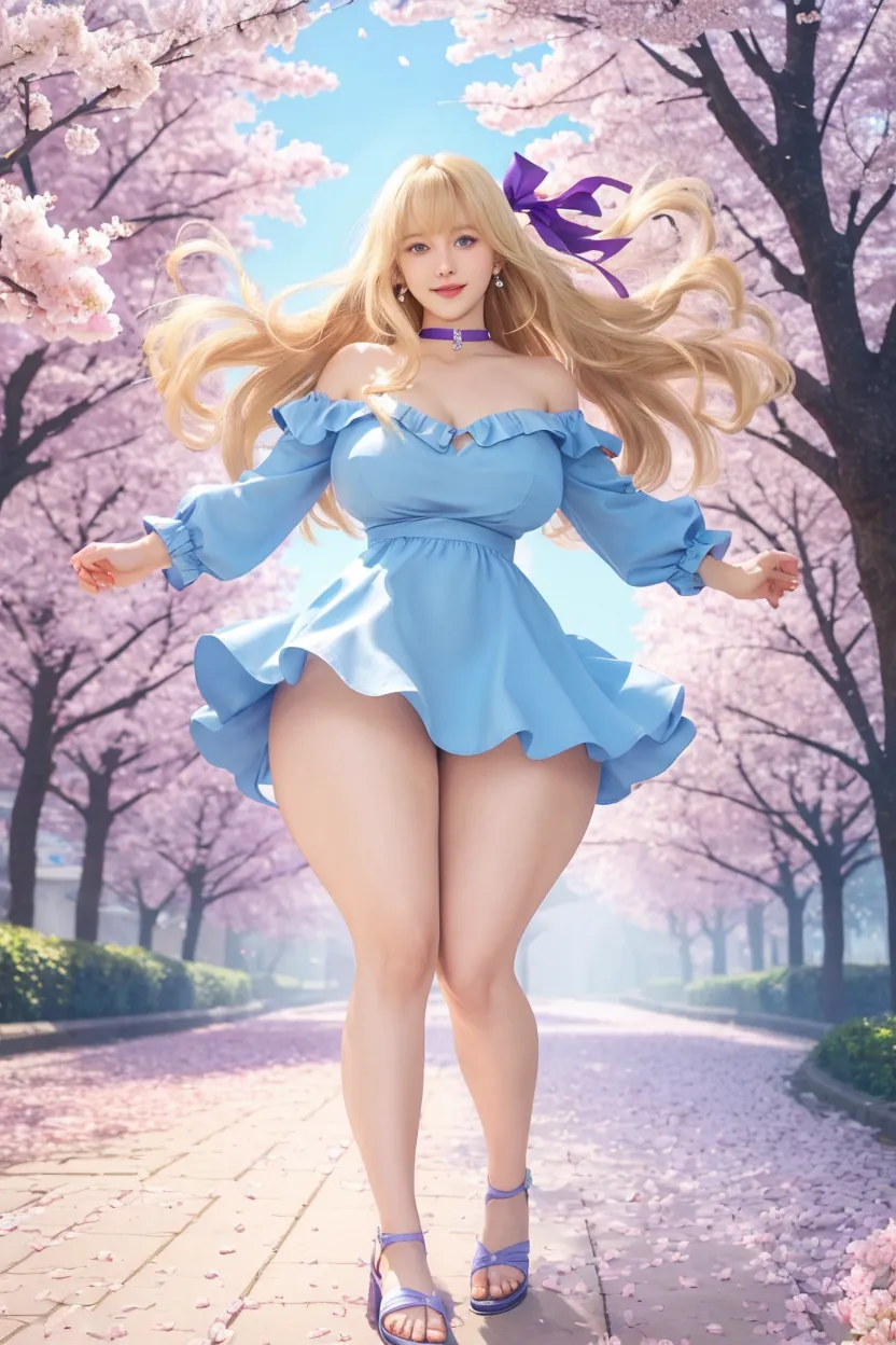 realisitic, foto realisitic, cowboy shot, work of art, absurderes, (colorfully), 1 girl, 17 years old, 1, 62 HIGH, 56 kilos, Wendy Marvell, forehead mark, hair blue, tight detailed white miniskirt half up, sexy navel showing, crotch, bracelet, blue mini blouse with sensual neckline connected to a sexy wide collar without bra, corset, shoulders exposed with long white gloves, looking ahead at viewer, Ruddy face, ssmile, Cherry blossoms, private garden, Tuuli, floating hair, Medium chest, slim and sexy waist, (((medium hips))), Corpo sexy, detailedeyes, dynamic pose, Full-body image, 4K, High Definition Full Hd, super resolution, generate extremely detailed image down to the smallest details, white pantyhose on without panties 
