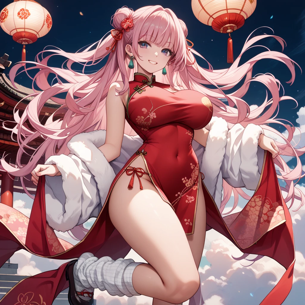 Santy claus , super sonico , high quality , good hand , perfect face , big boobs ,standing split leg , 18 years old , 8k wallpaper , show pussy , smile , thai temple , naked