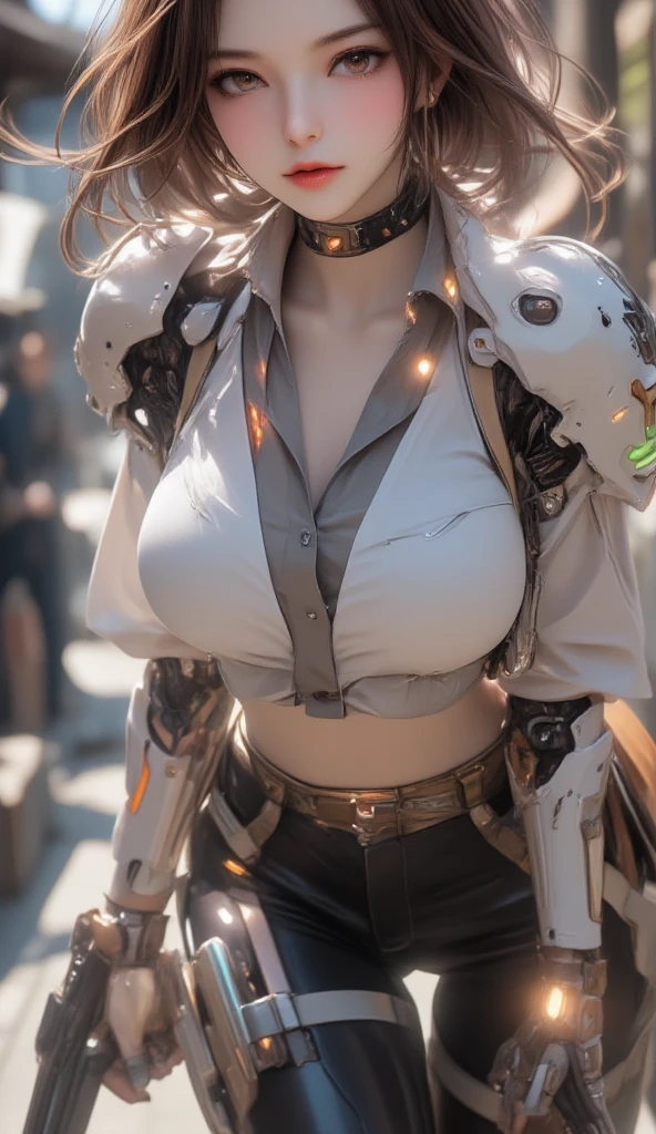 ((Unreal Engine 5)), Realistic Rendering, Excellent, (Full bodysuit:1.2), (breastplate), (helm), looking on camera, 1girl standing on studio, beautiful face, (kpop makeup), CGImix, (photorealism:1.2), ultrarealistic uhd face, (hugefaketits:1.4), (gigantic breasts:1.1), (muscle abs), (big butt), (wide hips), (thick thighs), slim waist, hourglass figure, half body, ((glowing skin)), ((shiny skin)), Realistic perfect body, ((she is sexy body)), ((clean skin)), photorealistic, bokeh, motion blur, masterpiece, highres, 1080P, super detail, textured skin.