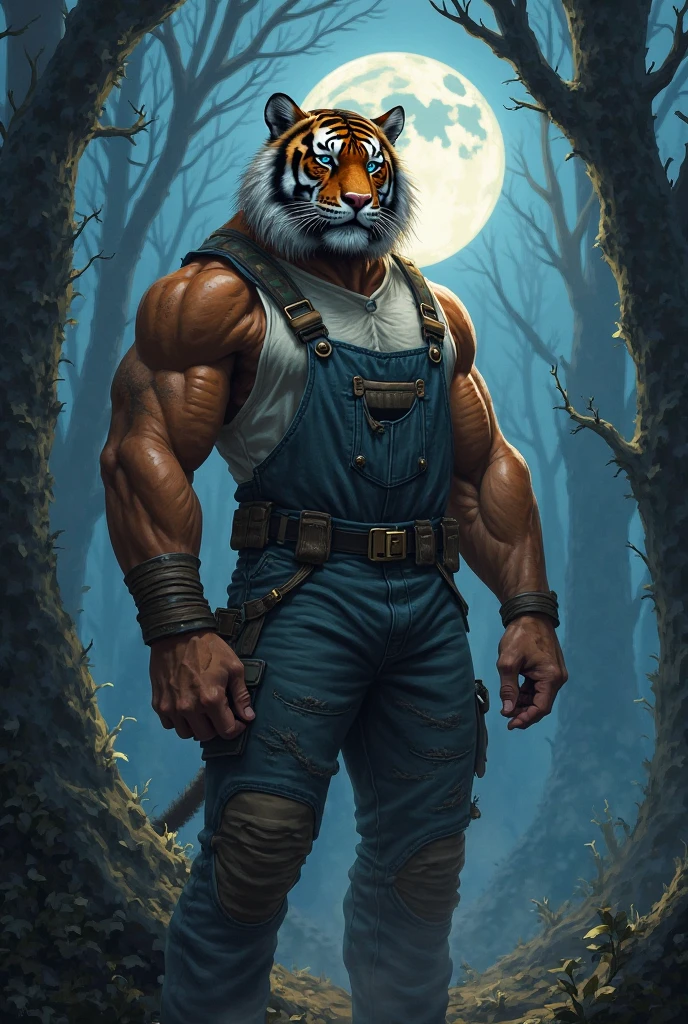 By Taran fiddler, bara, solo, tiger, standing, naked, flaccid penis, wet body, standing in a lake, dynamic angle, close up