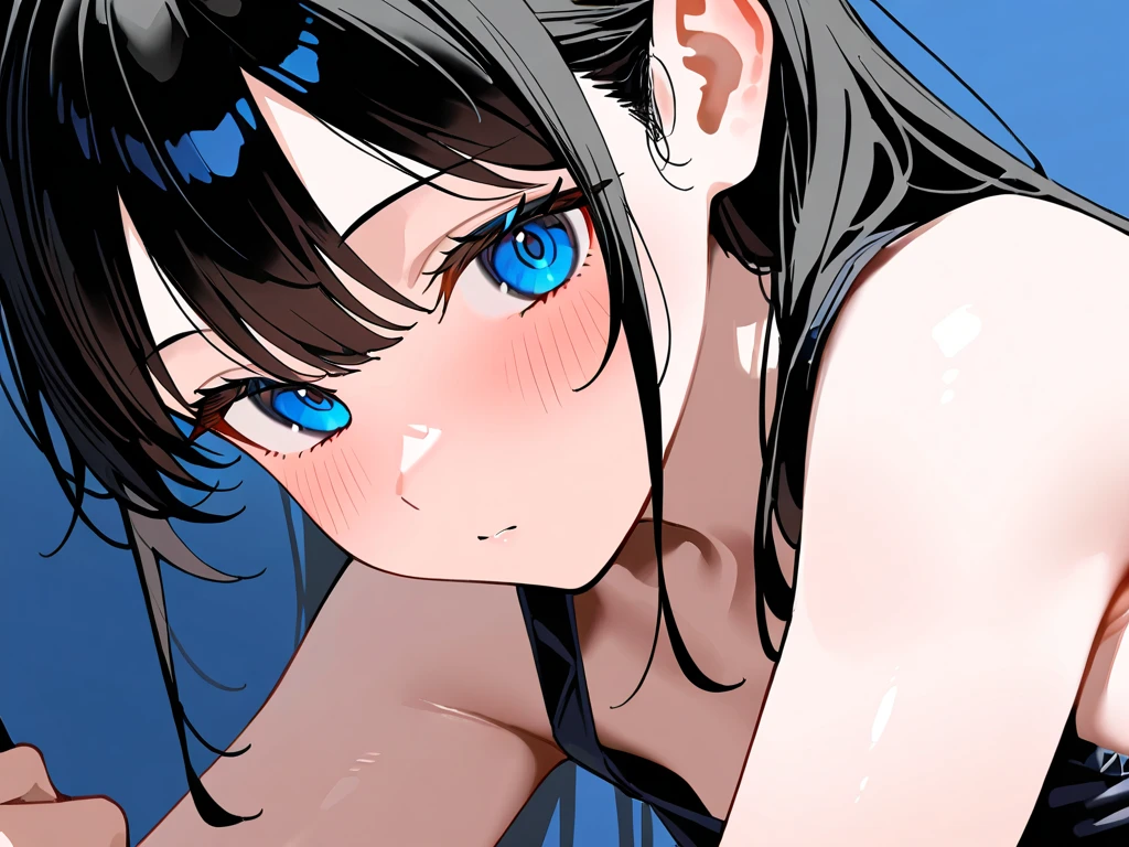 best quality, amazing quality, very aesthetic, absurdres, (1girl, aris, blue archive, solo, blue eyes), (realistic face:0.9),(string bikini:1.8), (surprised,grin, blush, thigh:1.3), (cowboy shot), (glowing eyes), (half closed eyes:0.9), (ass), (official art:1.3), (pool), expressive eyes, perfect face, extremely detailed eyes, perfect anatomy, smooth skin, (black background:1.5), clear eyes, beautiful face, small breasts, (anime style:1.7), (Warm Light:1.5), (highres:2), (Chiaroscuro),