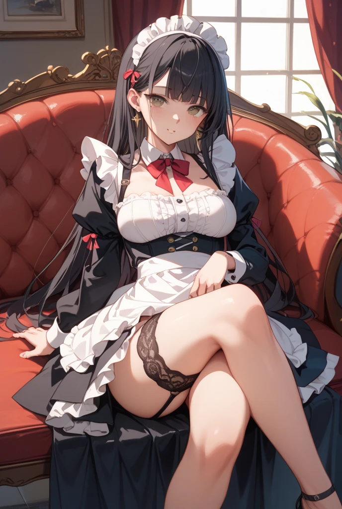 (perky chest:1.2), (pointed chest:1.2),(((Black Tunic:1.3))),(((cakes and bread in the basket),Cute and beautiful girl,masterpiece、highest quality、Very detailed、Beautiful fine details、Detailed landscape、Braided Ponytail、Red camisole、((B cup breasts, Tank top showing underboob:1.0)), thigh strap, bangs, necktie, earrings, nail polish, fishnet pantyhose, multicolored hair type patern, looking at viewer, full body, bottle, own hands together, belt, food, animal on head, black necktie, ring, choker, english text paper:1.2, collared shirt, blue eyes, platform boots, hat,lace-up boots ,