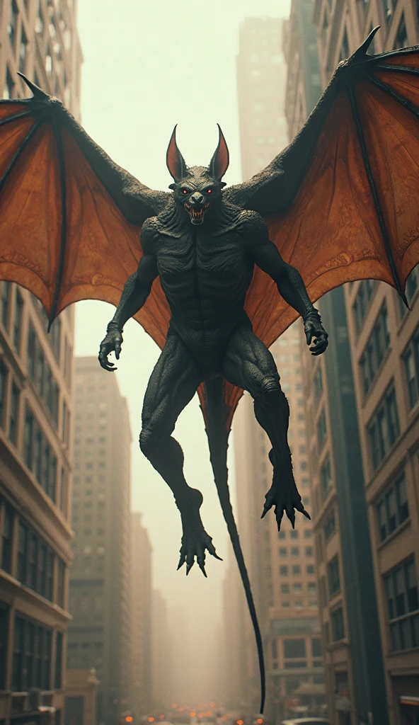mothman, male, muscular, big belly, swollen belly, prominent belly, MOTHMAN SHAPE, view from below