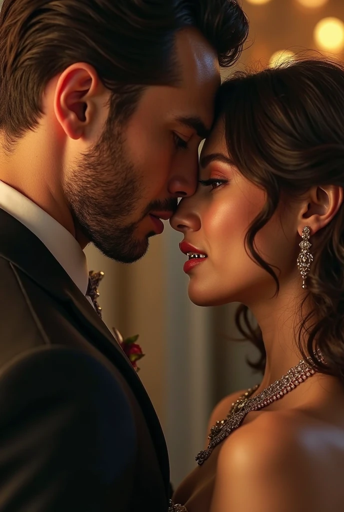 actor Alp Navruz poses for a photo kissing actress Afra Saraçoğlu