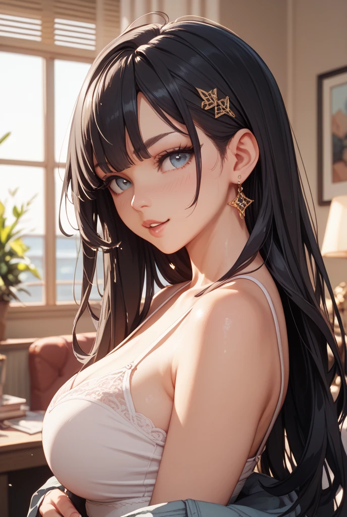 masterpiece, 最high quality, High resolution, High-quality images, 8K, 1 female, Skin Radiance, Skin Texture, Expression of fine eyes, realism, detailed manga style, Manga art style, Perfect Line Drawing, Beautiful line art, digital manga art girl, clear, charm, Front view, (Perfectly Detailed face), (Beautiful Hands) 、(Five Fingers:1.3)、Photorealistic images, Written boundary depth, One Girl, bangs, blue eyes, Brown Hair, Mouth closed, From the side, Hair between the eyes、View Audience, Long Hair, night, star, Upper Body, Bright and colorful, Strong color contrast, ((Shooting with a digital SLR)), photograph, Becoming a pro, Realistic, Are standing, Hot Face, (Shiny skin), Browsing Caution, ((Lifeで:1.3)), cute, cute, Japanese, high school girl, height: 158cm, 16 years old, 最high quality, shape, Very detailed, In detail, High resolution, 8K壁紙, Perfect dynamic composition, Beautiful details, Big Breasts, Random sexy poses, whole body, Like a real human being, smile, nude, gravure, 1 female, Black Hair, Long Hair, 15 years old, (Big Breasts:1.3), 最high quality, 8K, high quality, High resolution, (Thick lips), ((Looking at the audience)), double eyelid, Beautiful woman, whole body, Dutch Angle, ((cuteネックレス:1.3)), ((Blur the background:1.3)), Big Breasts, Brown Hair,masterpiece、Life, Are standing, Cowboy Shot, Dutch Angle, ((naked)), cuteネックレス, 最high quality、High resolution、High-quality images、8K, 1 female、Skin Radiance、Texture of skin and clothing、Expression of fine eyes、Girl with long shiny hair, realism, detailed manga style, Manga art style, Perfect Line Drawing, Beautiful line art, digital manga art girl, dress, Beautiful brown eyes, Fuller lips, Gorgeous face with attention to detail, (cutesmile), charm的な, Innocent, Side view, (Perfectly Detailed face), (Detailed and carefully hand-drawn), Photorealistic images, Written boundary depth, (alone:1.4), (One girl:1.4), (blue eyes:1.2), (Detailed face:1.3), (Beautiful attention to detail:1.3), (Slightly parted lips:1.2), (Embarrassed look:1.3), (Slender body:1.2), (masterpiece:1.2), (最high quality:1.3), (超High resolution:1.2), (Realistic:1.1),