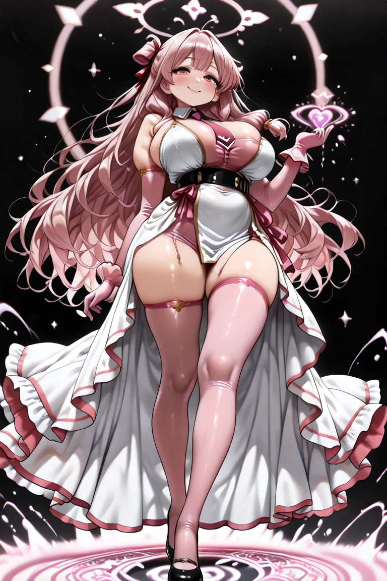 The content is very detailed, Seductive erotic woman sweating, The chest is covered with rose pedals, (plum, Pink/Blue hair), complex eyes,Full body lesbian,,long leges
