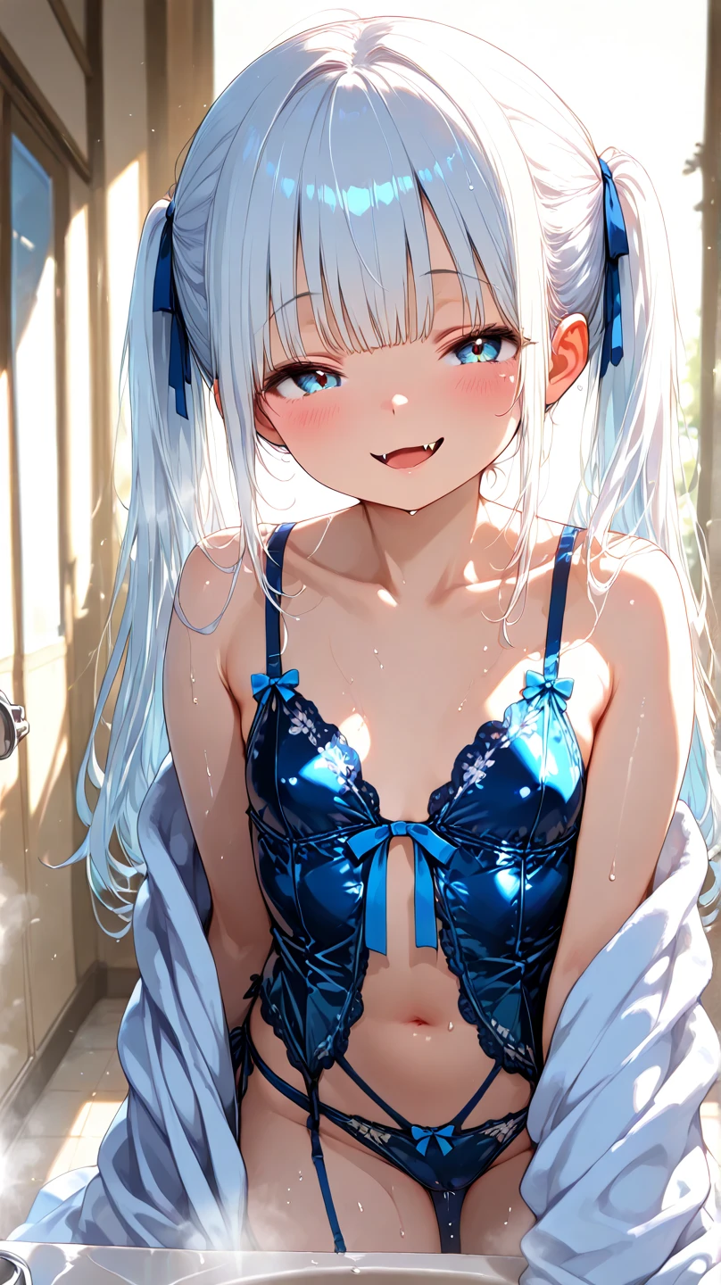 Jumping into the sea, sunny, blue sky, Outdoor, 斬新なデザインのSwimwear, 色とりどりのSwimwear, Polka dot pattern, Floral,(Tabletop.Highest quality).(Cowboy Shot). (Amazingly detailed CG paintings),(Perfect Image)、smile, smile, Comic Strip.shape.One Girl.Detailed face、Perfect Face.Delicate face、Textured skin、Colorful hair colors, Cat ear girl、((Beautiful Blue Eyes)).Delicate and beautiful eyes、The eyes are detailed、Reflective Eyes、Watery eye、smile.(Gazing at the audience:1.3).(My face got a little red:0.8)、8k wallpaper、(((Cowboy Shot)))、reflected light、Attention to detail、Complex、Delicate background、Textured skin、Detailed skin、Swimwear, ((カラフルなSwimwear)), リアリスティックなSwimwear, 質感のあるSwimwear, 超高精細なSwimwear, Realistic swimming pool, Realistic Ocean, Frills, Lace fabric, One Shoulder, カラフルなSwimwear, クリスタルなSwimwear, Lens flare