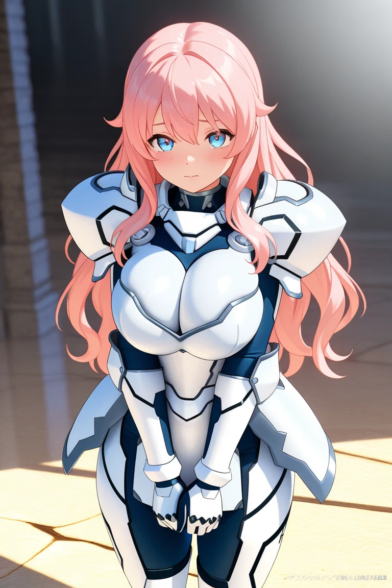 ((best quality)), ((Masterpiece)), (details:1.4), 3d, HDR (high dynamic range), mature woman, เหมือนจริง, Curtain Bangs, Red hair, White eyes, จมูกโด่ง, PBR surface, After processing, Anisotropic filtration,depth of field, Maximum clarity and clarity, multi-layered surface, perfect proportions, 8K raw files, holy paladin, Heavy armor,