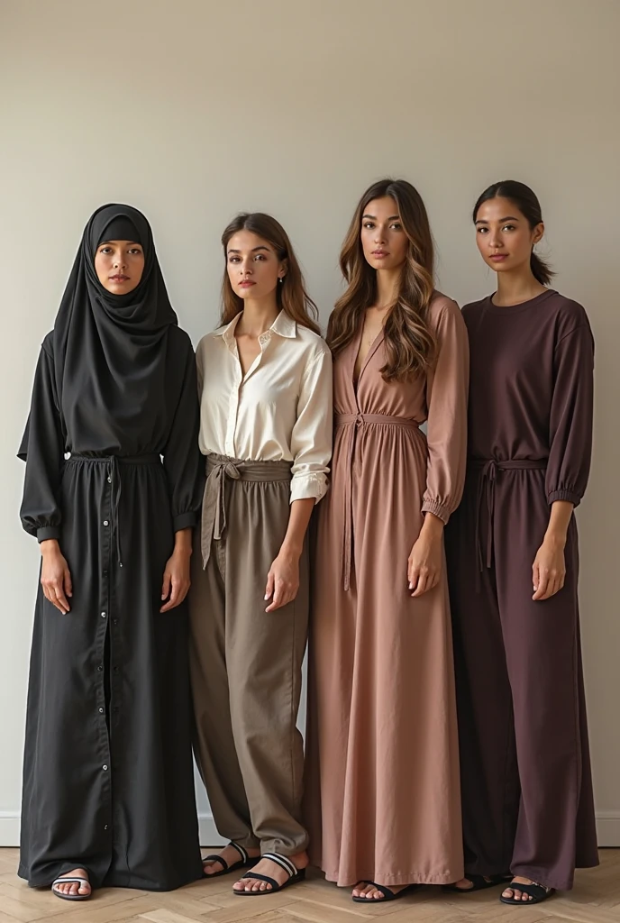 women front of camera with jilbab