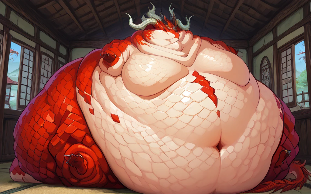 Miia from monster musume is a caricature of a naga, snake, POV arte monster musume, El tiene un vientre redondo y gordo y tembloroso, vore art, commission for high resolution, Primer plano de cuerpo completo, Arte Pov de la pata de antro, obeso, fanart detallado, she is wearing a big bra , dirty sudor muddy, SFW Lighting, Thicc, sfw version, hiperdetallado!!