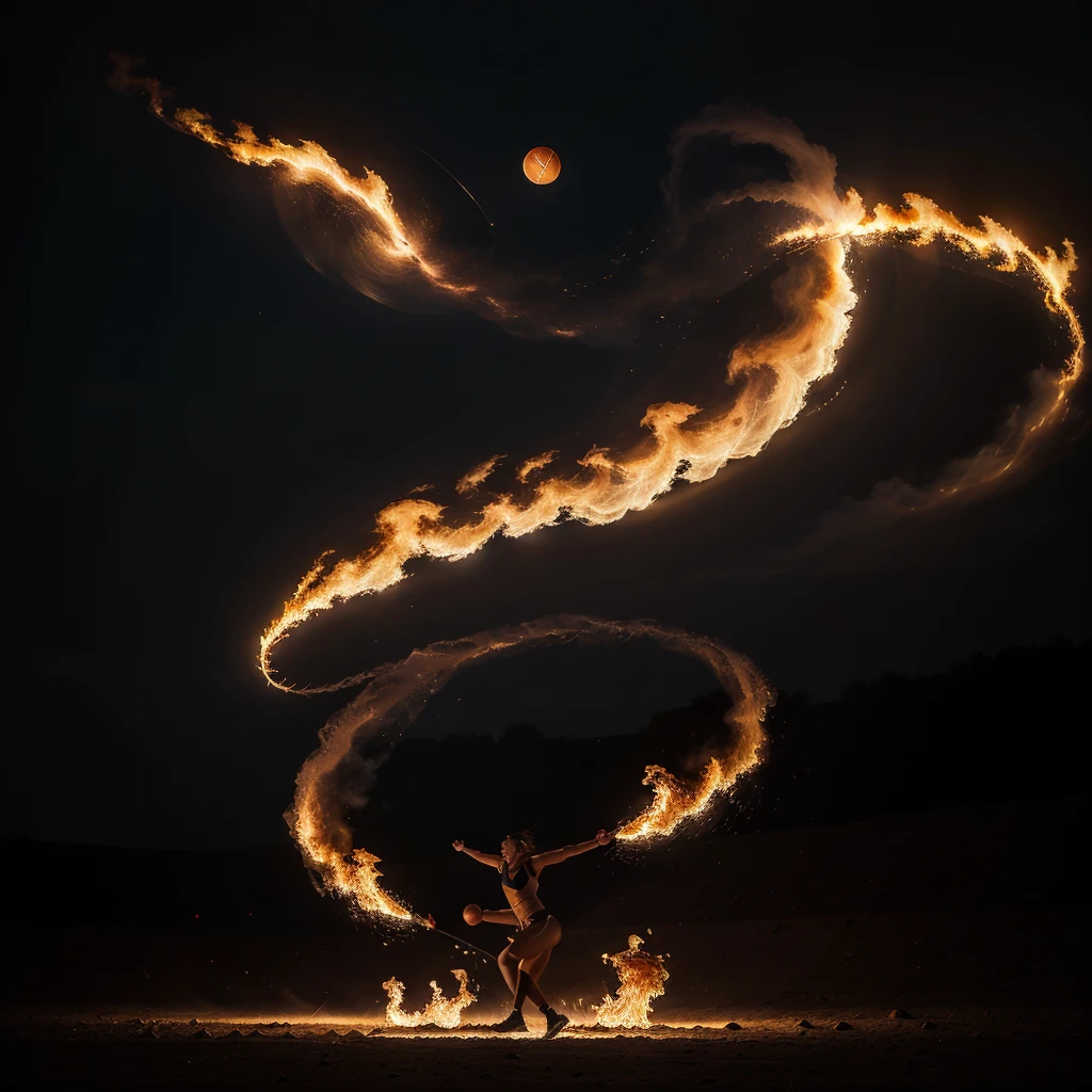 Letter B, red and blue flames. Black background, Epic