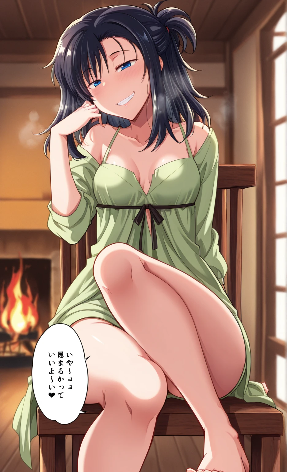(mature japanese milf:1.1)、Beautiful woman、well-organized body、big sagging breasts、beautiful nipples、(((realistic private parts)))、(((dark pubic hair)))、nsfw、Bedroom、I can see the cleavage、short hair、brown hair、slouch、take off clothes、body is wet、The crotch is wet、(((She masturbates on the futon with her legs open.)))、A face that looks comfortable、face is red、Image viewed from below、naked apron、big ass、(((Boldly open your legs wide)))、Showing off her crotch、 on body、Cowper、sex with men、sex、love juice、Point your ass towards the screen