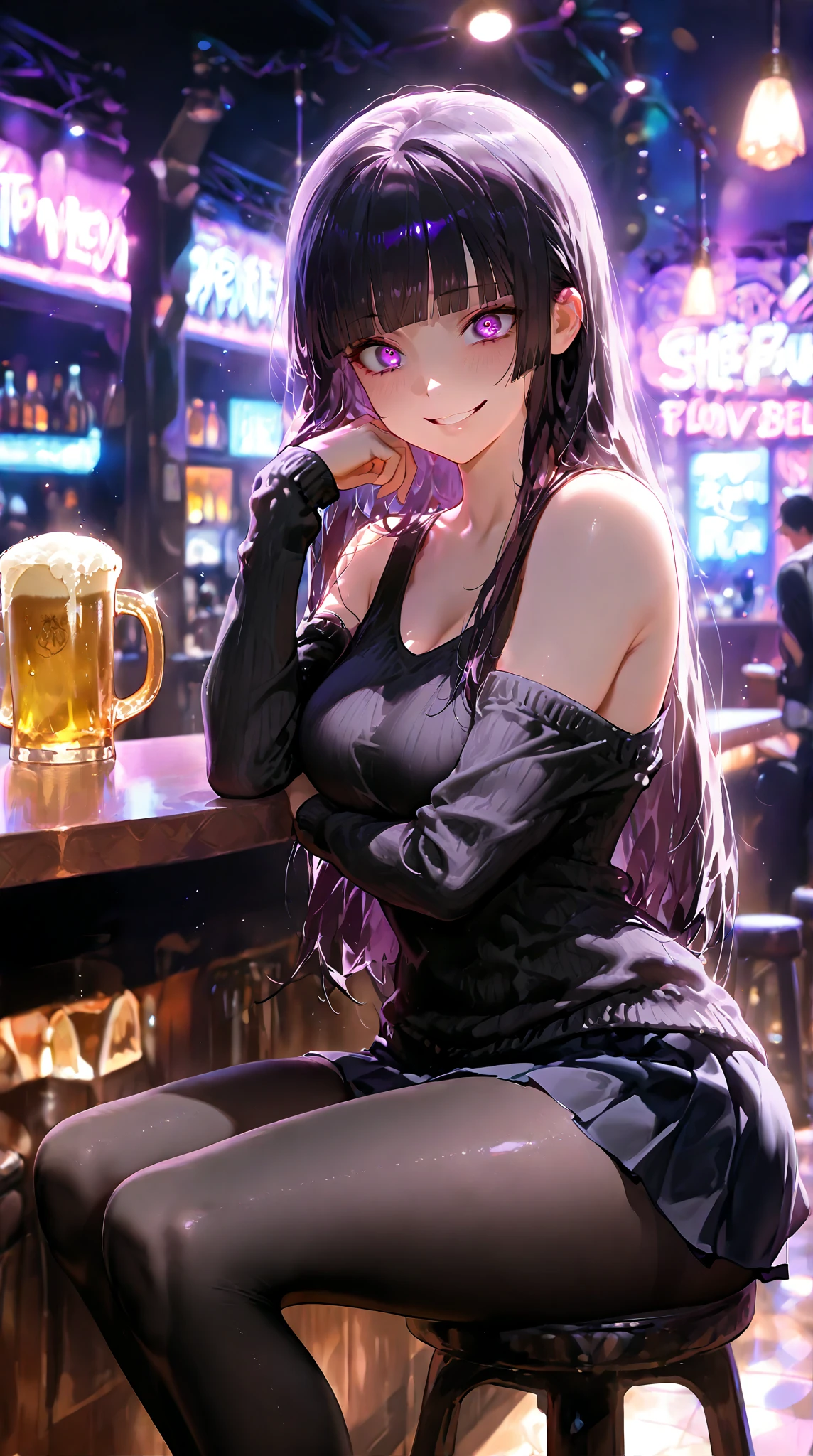 4 girls 、(Blackskin gyaru & Whiteskin gyaru:1.3, random hairstyle、Random races、Random gyaru), Chilarism、(nightclub:1.5, nightclub lady:1.2, Nightlounge:1.2, lounge girls:1.3, neon Light and Dark)、Upper body portrait、drink alcohol、Drunkards、Fun atmosphere、sexy lady、