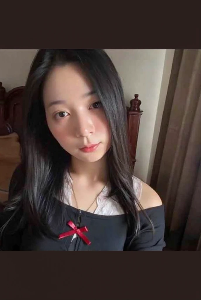 (Excellent quality，tmasterpiece，very realistic，Beautiful and meticulous：1.4)，In the dark，A cute girl smiles，Shoulders raised slightly，the waist upwards，There is a shallow smile on the face，And stuck out his tongue。The whole picture depicts dark tones，Local dark shadows highlight the cute temperament of the girl。