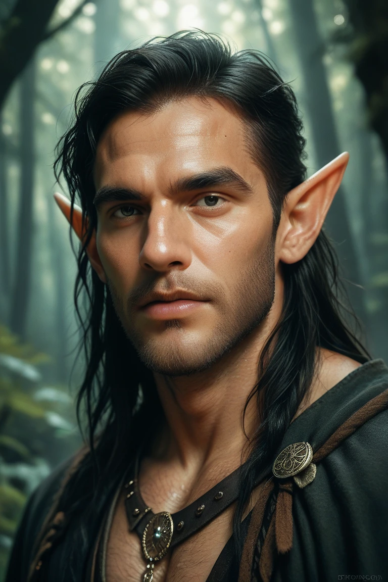 (Professional 3D rendering:1.3) de (Realistic:1.3) Foto de arte mais bonita do mundo，Features soft, bright male heroes, ((Epic Fantasy Hero Orc Man Rough Wet Muscular Focused Looking Long Hair, Short Beard And Foucused Expression In Dynamic Pose, fantastic location, ambiente majestoso)), Full-body 8k unified rendering, action shot, poros da pele,Maximum clarity and sharpness, The lighting, sombreamento pesado, circunstanciado, Rosto detalhado, (vibrante, fotogrdeia realista, Realistic, Dramatic, foco nítido, 8k), (Epic antique leather clothes damaged by bad weather:1.4), ((((Use peles)))), (intrincado:1.4), decadente, (altamente detalhado:1.4), pintura digital, rendering by octane, art stations, Conceito-Arte, liso, foco nítido, illustration, germe da arte, (Loish:0.23), Wlop Ilya Kuvshinov, e Greg Rutkowski e Alphonse Mucha Gracias, (global ilumination, studiolight, Light Volumetric), chuva forte, floating particles, patife, fantasia, corpo inteiroesbian, ((Fundo antigo da cidade na floresta:1.3)),CGSesociedade,art stations,Nu,Penis